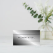 Cooler Stahleffekt, Visitenkarte (Stehend Vorderseite)