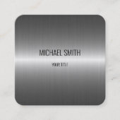 Cooler Stahlschaum Quadratische Visitenkarte (Vorderseite)