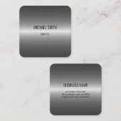 Cooler Stahlschaum Quadratische Visitenkarte (Vorne/Hinten)