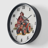 Cooler Stalltraktor Uhr (Winkel)