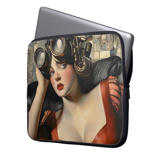 Cooler Steampunk-Laptop-Sieb Laptopschutzhülle (Vorderseite Links)