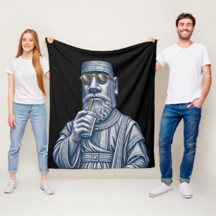 Cooler Steinmann Vintage-Kunst Fleece-Decke Fleecedecke