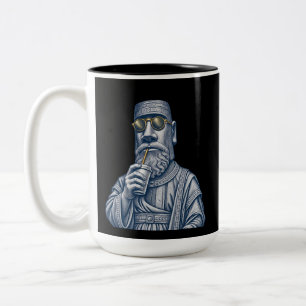 Cooler Steintyp Vintage Art Zweifarbiges Kaffeetas Zweifarbige Tasse