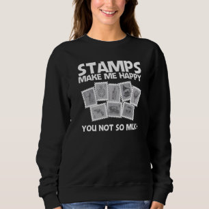 Cooler Stempel Für Männer Frauen Briefmarkensammel Sweatshirt