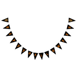 Cooler Stilftiger Halloween-Party-Banner Wimpelkette