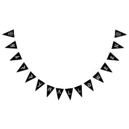 Cooler Stilftiger Halloween-Party-Banner Wimpelkette
