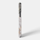 Cooler, stilvoller Marmor iPhone Hülle (Linke Seite)