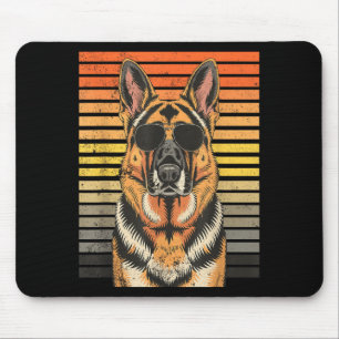 Cooler stolzer deutscher Schäferhund Männer Frauen Mousepad