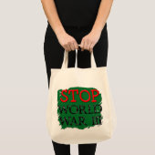 Cooler Stopp War Bag! Tragetasche (Vorderseite (Produkt))