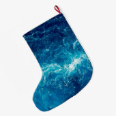 cooler Strand Surfen Santa Small  Großer Weihnachtsstrumpf (Rückseite (Hängend))