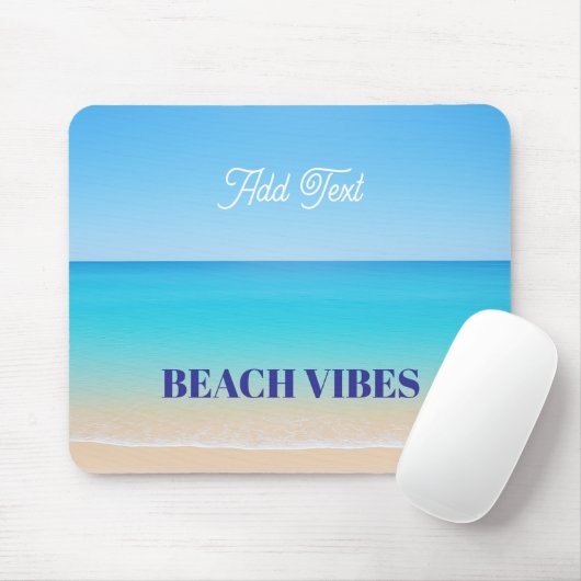 Cooler Strand von Blue Tropical Mousepad (Mit Mouse)