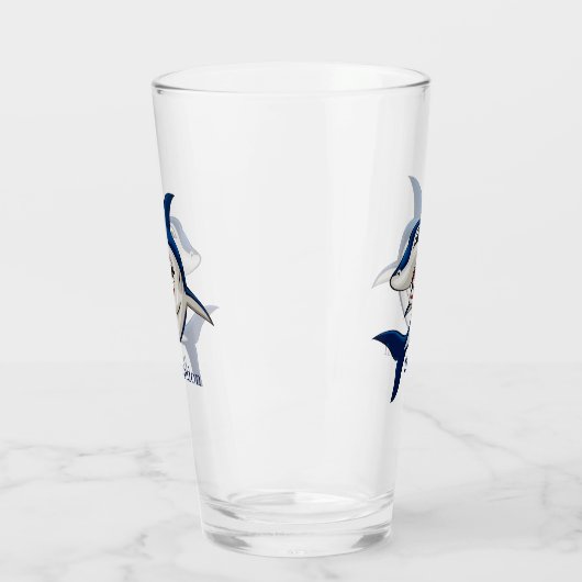 cooler Strandhai Glas (Links)