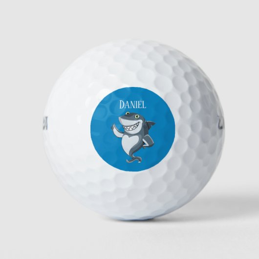 cooler Strandhai Name Golf Balls Golfball (Vorderseite)