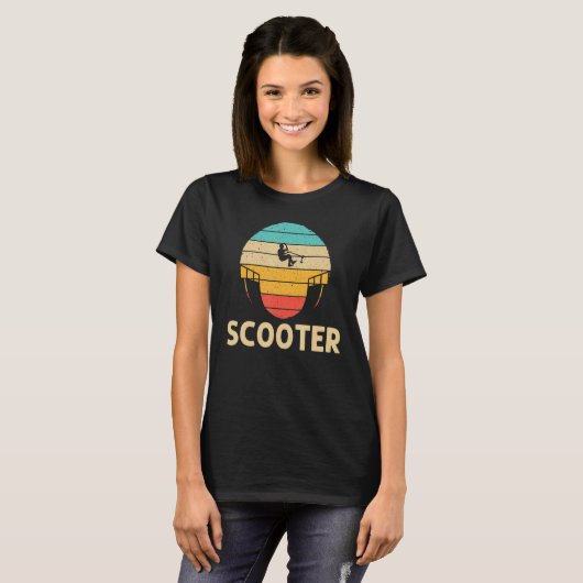 Cooler Stunt Scooter für Men Women Electric Scoote T-Shirt (Vorne ganz)