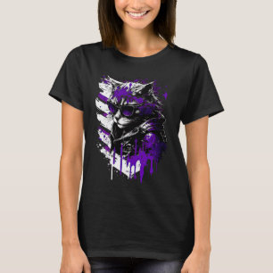 Cooler subtiler asexueller Prix Katze Kunst, Dicht T-Shirt