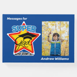 Cooler Super Grad bearbeitbarer Foto-Text-Abschlus Gästebuch