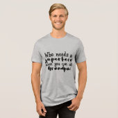 Cooler Superheld Großartigkeit Tri-Blend Shirt (Vorderseite voll)