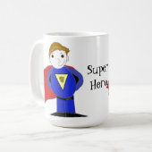 Cooler Superheld Kaffeetasse (Vorderseite Links)