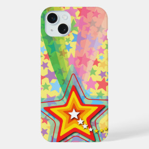 Cooler Superstar Rainbow Fun Farbenfroher Shooting iPhone 15 Plus Hülle