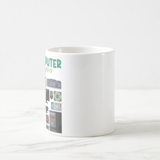 Cooler Support für Computer Geek Tech Nerd Kaffeetasse (Mittel)