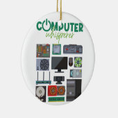 Cooler Support für Computer Geek Tech Nerd Keramik Ornament (Rechts)