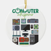 Cooler Support für Computer Geek Tech Nerd Keramik Ornament (Vorne)