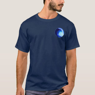 Cooler Surf Style Blue Wave T-Shirt