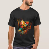 Cooler Surf Style Schwarz Dunkler T - Shirt (Vorderseite)