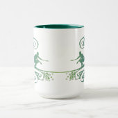 Cooler Surfer mit Aquamarinen Wellen des blauen Oz Tasse (Zentrum)