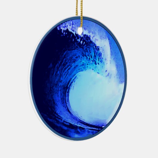 cooler Surfstil Keramik Ornament (Rechts)