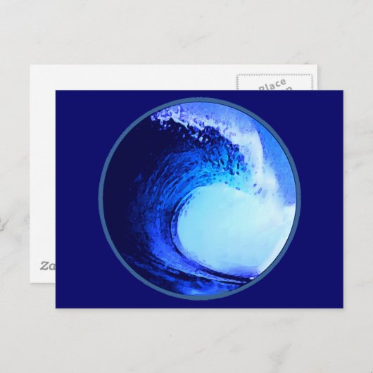 cooler Surfstil Postkarte (Vorne/Hinten)