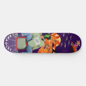 Cooler Surreal Funny Einzigartiger Personalisierte Skateboard (Horizontal)