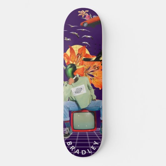 Cooler Surreal Funny Einzigartiger Personalisierte Skateboard (Vorderseite)