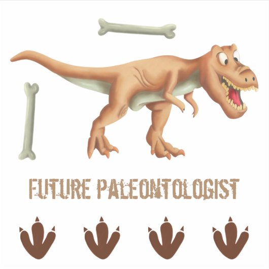 Cooler T-rex Dinosaur Future Paleontologe Aufkleber (Vorderseite)