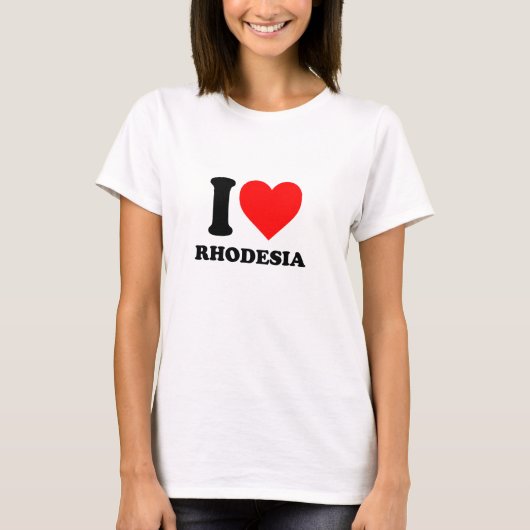 Cooler T - Shirt Liebe I Rhodesiens (Vorderseite)