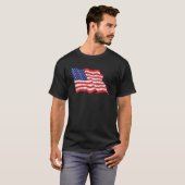 cooler T - Shirt mit amerikanischer Designflagge (Vorne ganz)