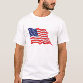 cooler T - Shirt mit amerikanischer Designflagge (Vorderseite)