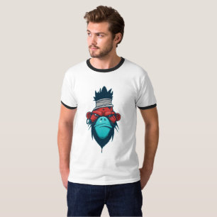 Cooler T - Shirt mit Bild des verärgerten