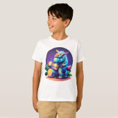 Cooler T - Shirt von Dinosaurier Unisex Kid (Vorne ganz)