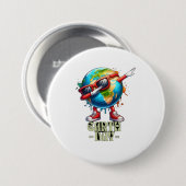 🌎 Cooler Tag der Erde 2025 😎 Button (Vorne & Hinten)