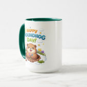 Cooler Tag der Murmeltiere Murmeltier | Lustiger F Tasse (Vorderseite Links)