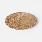 Cooler TAN-Schlangen-Haut-Muster-Foto-Druck Pappteller (Schrägansicht)