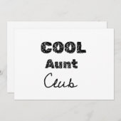 cooler Tante-Club Einladung (Vorne/Hinten)