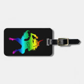 Cooler Tanzen Unicorn Gepäckanhänger (Vorderseite horizontal)