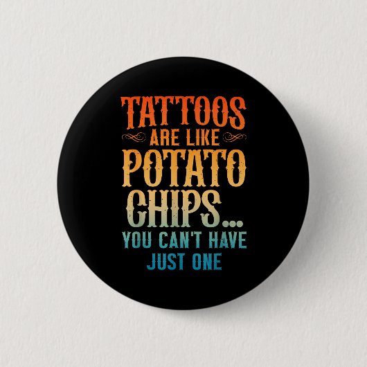 Cooler Tattoo-Künstler Kunst Für Männer Frauen Tät Button (Vorderseite)