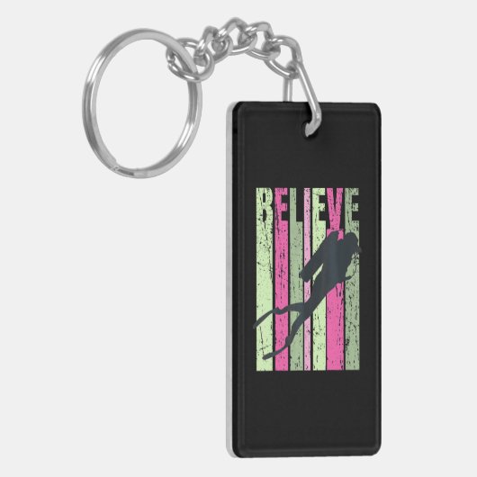 Cooler Tauchlehrer Schlüsselanhänger (Vorderseite links)