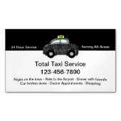Cooler Taxi Magnetische Visitenkarte (Vorderseite)