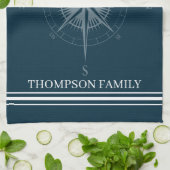 Cooler technischer Kompass Personalisiert Geschirrtuch (Gefaltet)