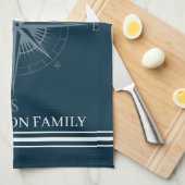 Cooler technischer Kompass Personalisiert Geschirrtuch (Viertel Falte)