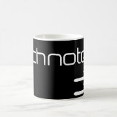 Cooler Technotext Techno Text Schwarz Kaffeetasse (Mittel)